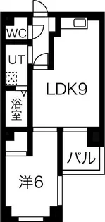 Ruscello徳川【201号室】の間取り