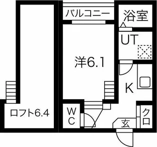 スパジオ フェリーチェ【102【プラン①】春号室】の間取り
