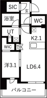 Brillia(ブリリア)名駅二丁目【1102号室】の間取り