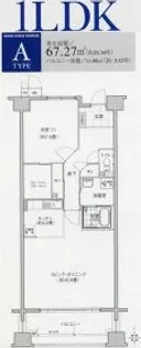 ソーラスフロント富船【1108号室】の間取り