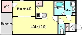 ジーメゾン金山【303号室】の間取り