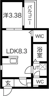Taste八田【1階】の間取り