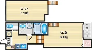 ハーモニーテラス堀田【2階】の間取り