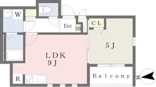 MOVE山王 WEST【2階】の間取り