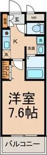 コートデリヴィエール上飯田【404号室】の間取り