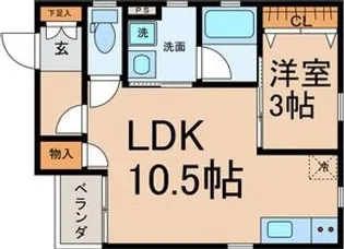 グランレーヴ黒川【3階】の間取り