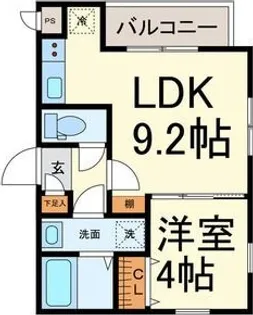 LeoAries【202号室】の間取り
