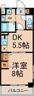 太閤通マンション【704号室】の間取り