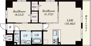 GRANDUKE高辻【803号室】の間取り