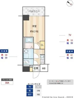 S-RESIDENCE神宮西駅前ascent(アセント)【12階】の間取り
