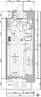 メイクスアート名駅南Ⅳ【12階】の間取り