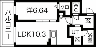 JMFレジデンス名駅南(旧:Dimora名駅南)【8階】の間取り