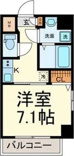 プランドール名駅【7階】の間取り
