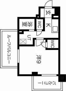 ラグゼナ上前津【1401号室】の間取り