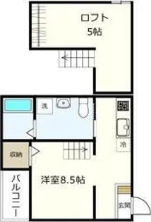 M’s story【203号室】の間取り