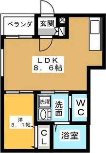 D LIFE道下【3階】の間取り
