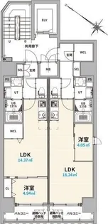 NorthGrande栄生※家賃ダウン(半年間)、他キャンペーン中【401号室】の間取り