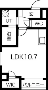 REXⅡ茶屋ヶ坂【3階】の間取り