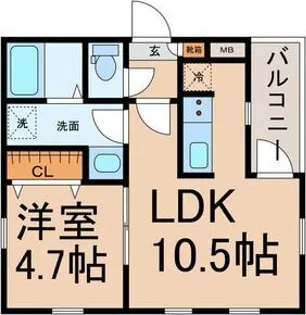 Cherim 瑞穂公園【1階】の間取り