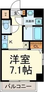 プランドール名駅【6階】の間取り