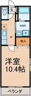 パークサイドM【207号室】の間取り