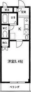 レジデンス赤坂【205号室】の間取り