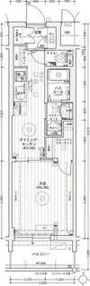 エステムコート名古屋ライブゲート【10階】の間取り