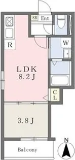 Lulu本陣【3階】の間取り