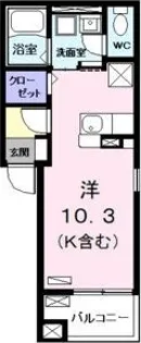 ラルジュ・ツカサ・タンドレス【302号室】の間取り