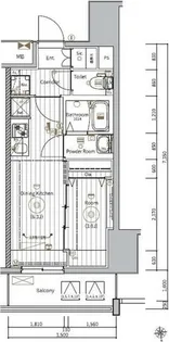 メイクスWアート名駅南Ⅲ【11階】の間取り