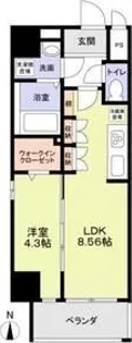 クレストタワー栄【2階】の間取り