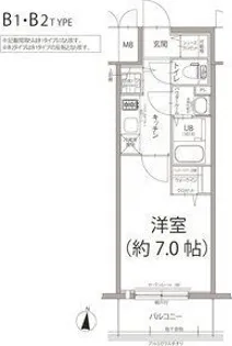 エスリード栄ラ・ヴィ【15階】の間取り