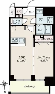 RICHED’OR古出来(旧S-RESIDENCE古出来一丁目)【2階】の間取り