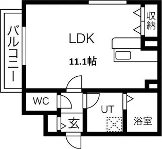 フォレストビレッジ大正町【2階】の間取り