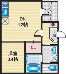 ハーモニーテラス森末町Ⅲ【1階】の間取り