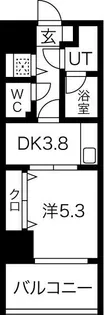 さくらHILLS NISHIKI PLATINUM RESIDENCE【706号室】の間取り