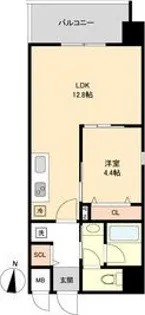 S-FORT名駅南五丁目【9階】の間取り