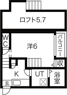 BiBan'z I【103号室】の間取り