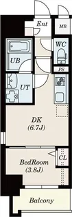 ポルタニグラ大須 駐車場あり(※1LDK+S専用)2番手も受付中!【9階】の間取り