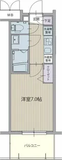 パルティール並木【402号室】の間取り
