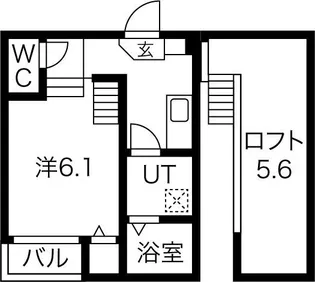 Gloria栄生【101【プラン①】号室】の間取り