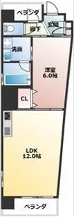 スラントウォールズ【0303号室】の間取り