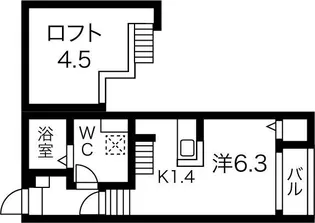 Oak Tree Maison志賀【102【プラン①】号室】の間取り