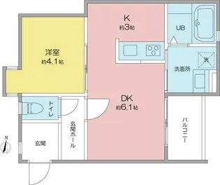 VILLA桜山【103号室】の間取り