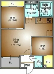 REGALEST東海通【202号室】の間取り