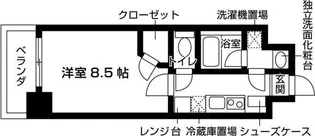 ゼスタレジデンス桜山【2階】の間取り
