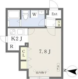 quador桜山【2階】の間取り