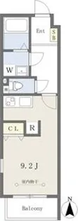 ルシエル東海通サウス【2階】の間取り