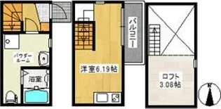 アースクエイク白水北棟【101号室】の間取り