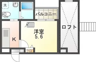 CRASTINE高畑【1階】の間取り